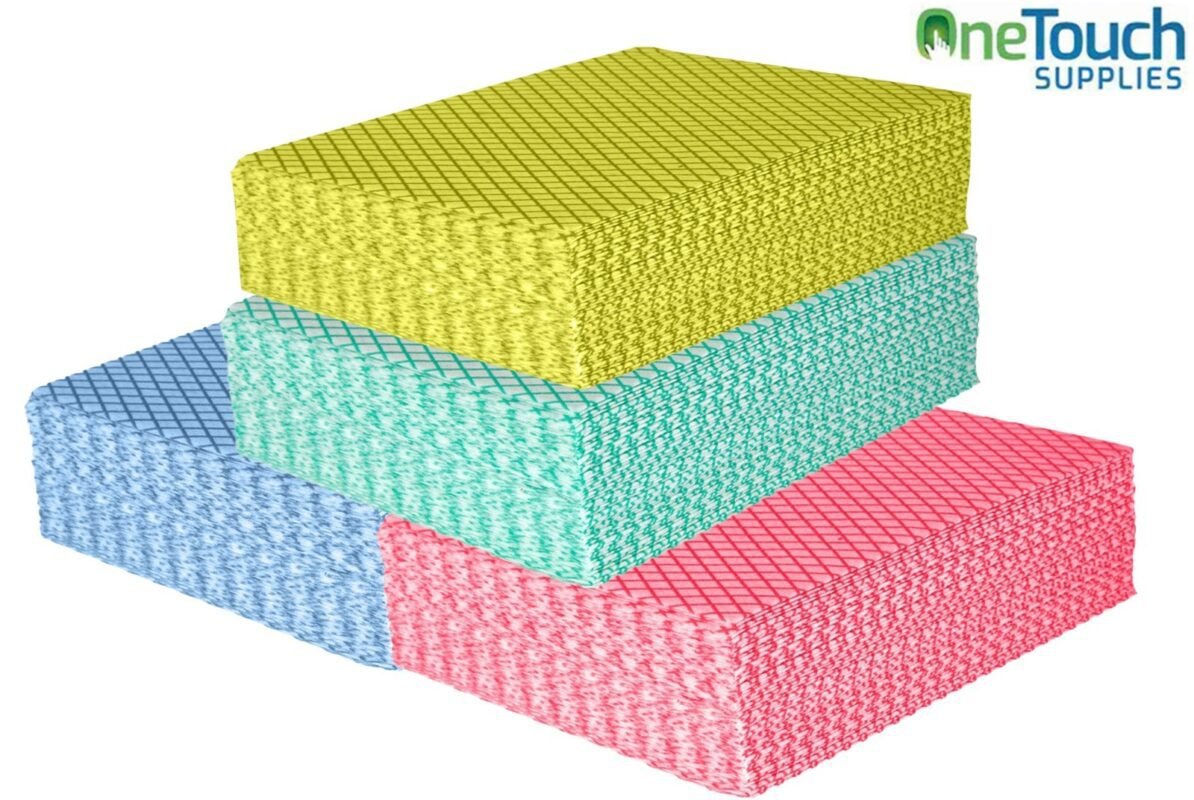 J Cloth Reusable Cleaning Cloths – Mixed Colours Pack of 50