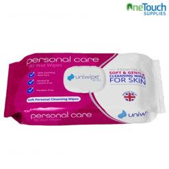 Uniwipe Personal Care Wipes pack of 80 soft gentle patient cleansing wipes