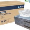 OneTouch Premium 3-Ply Facial Tissue case of 24 boxes, soft white tissues.