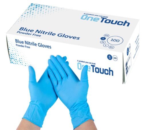 Blue Nitrile Gloves - Protective disposable gloves for various applications.