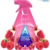 A bottle of Astonish Antibacterial Surface Cleanser with Pomegranate & Raspberry scent