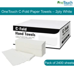 Shop durable 2-ply C-fold white paper towels. They're perfect for high-traffic areas, eco-friendly, and superior absorbency. Bulk savings are available!