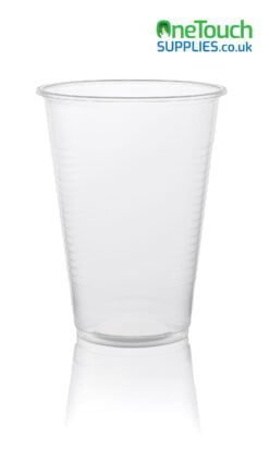 empty plastic transparent disposable cup