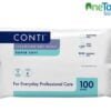 Pack of Conti Gentle Cleansing Dry Wipes, 28 x 20cm, ideal for sensitive skin care and all-over body use.
