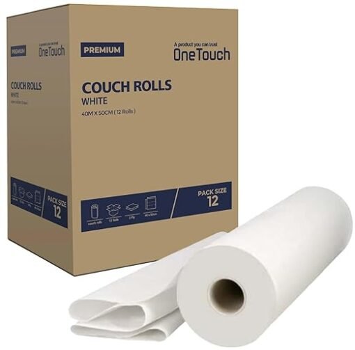 Box of 9 disposable couch rolls for hygienic treatment surfaces