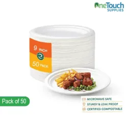 Bagasse Plates 9" - EcoChoice