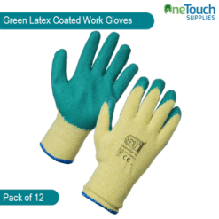 Green Latex Coated Work Gloves - Durability, Comfort, and Protection