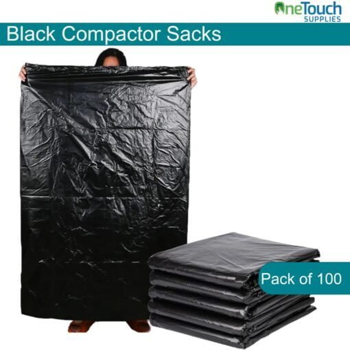 Black Compactor Sacks - Heavy Duty Waste Bags