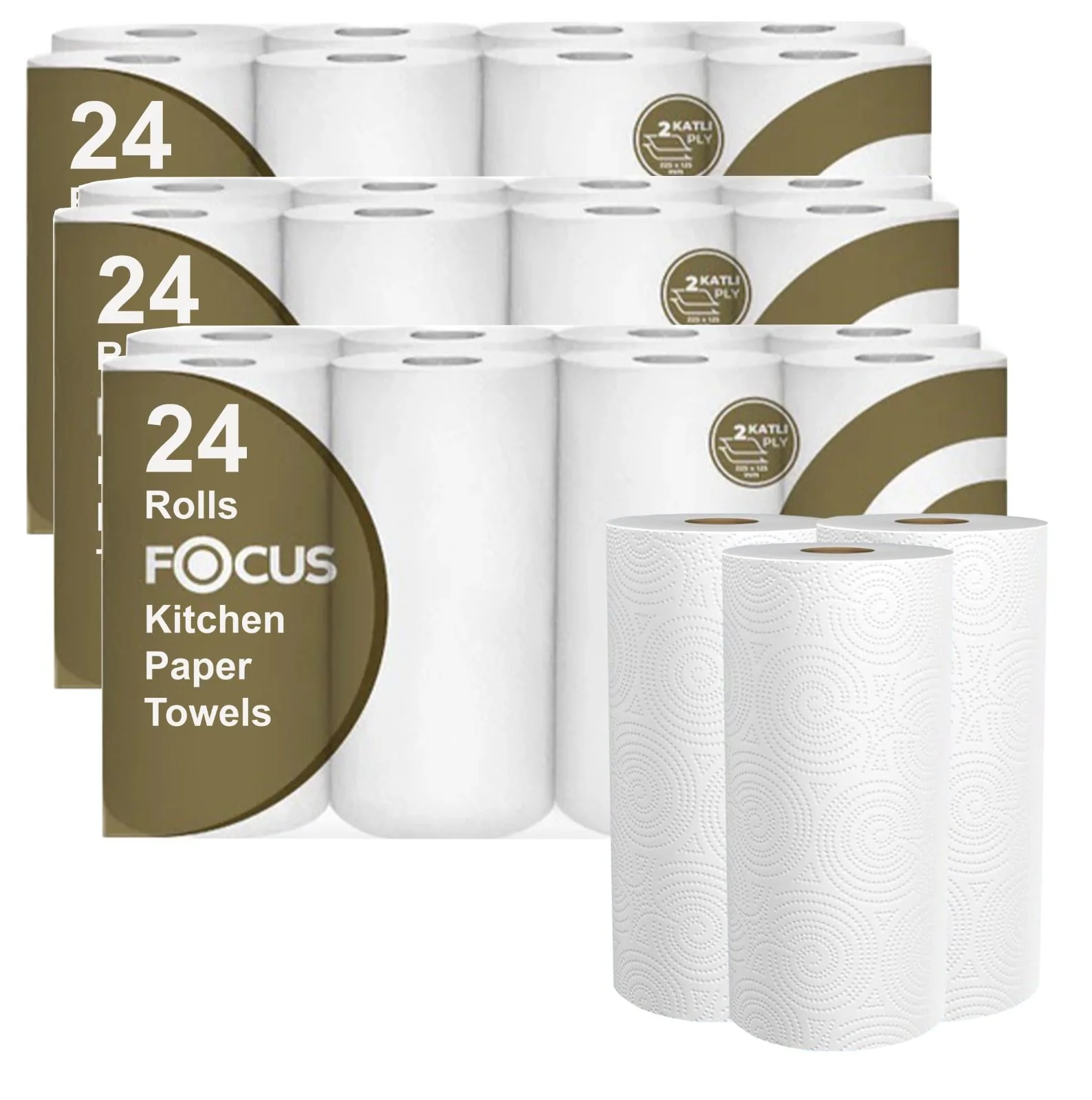 24 Rolls Freedom Super Absorbent Kitchen Roll Towel