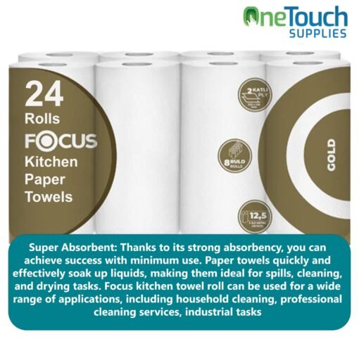 24 Rolls Freedom Super Absorbent Kitchen Roll Towel