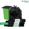 Black wheelie bin liners 100 pack 760x1165x1370mm