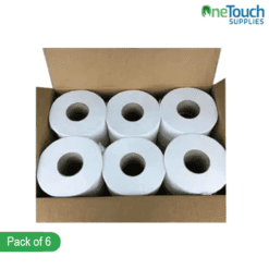 Jumbo Toilet Rolls – 2-Ply, 300m, 6-Pack with 76mm Core | High-Quality Toilet Paper