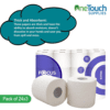 Focus 2 Ply Professional Extra Toilet Rolls | 72 Rolls (24 per Pack x 3) | High-Quality Toilet Paper