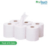 White Centrefeed Roll | 150m, 2-Ply Pure Pulp | Pack of 6 | Soft and Durable