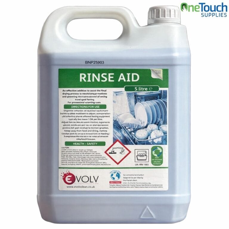 Powercon Rinse Additive Rinse Aid 5L Commercial Dishwasher Rinse Additive