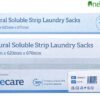 SafeCare natural soluble strip laundry sacks for infection control in care homes and hospitals.