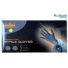 Guardian Nitrile Gloves Powder Free Black Box of 100 disposable chemical-resistant gloves
