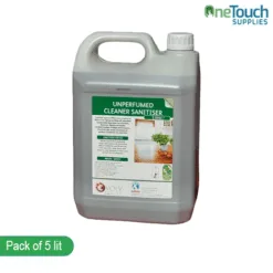 Unperfumed Cleaner Sanitiser bottle with label visible