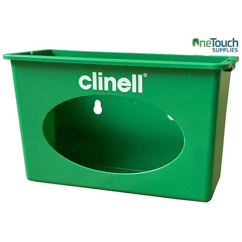Clinell Wall Mounted Dispenser kraft for universal wipe tubs, wall-mountable hygiene storage solution