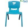 Children's turquoise aqua plastic stacking chair with non-marking feet for schools and nurseries.