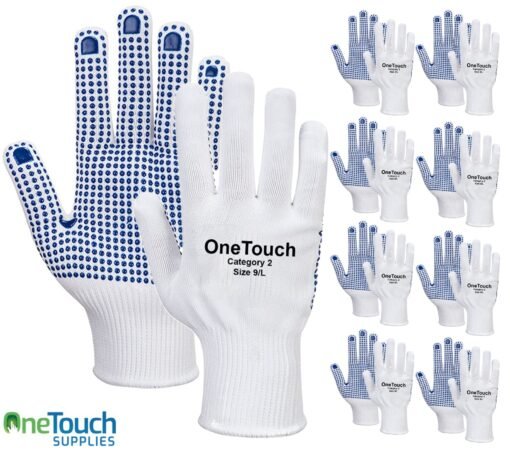 Cotton PVC Dotted Work Gloves 24 Pairs – Durable & Versatile - Image 4