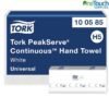 Tork H5 PeakServe Continuous Hand Towels 100585 high capacity white washroom tissue