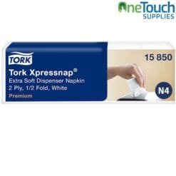 Tork Xpressnap N4 napkins 15850 white 1-ply for hygienic catering and touch-free dispensing