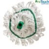 Green hygiene mop head 250g screw fit for cleaning floors