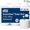 Tork SmartOne Toilet Roll White T8 472242 2-ply advanced washroom tissue system