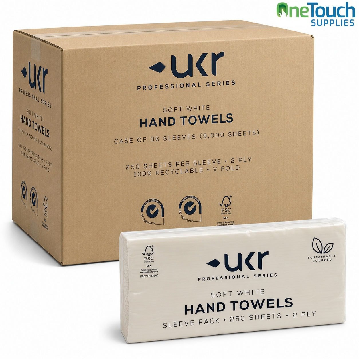 V Fold Paper Hand Towels 2 Ply Pure Pulp 9000 Sheets for commercial washrooms