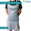 Disposable 8 Microns White Aprons – Flat Box of 1000