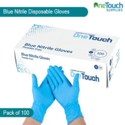 Blue Nitrile Gloves - Protective disposable gloves for various applications.