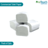 Commercial 2-ply toilet tissue paper, bulk pack with 9000 folded sheets, soft and durable, ideal for high-traffic restrooms in offices and public spaces.