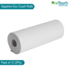 Pack of 12 Sapphire Eco Couch Rolls, 40m length, 2-ply for hygienic and comfortable use.