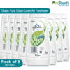 Glade Lily of the Valley air freshener, 150g, pack of 8, designed to fill your space with a fresh and floral fragrance.