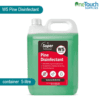 W5 Pine Disinfectant in a 5L container, providing effective cleaning and disinfecting with a refreshing pine scent.