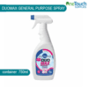 DUOMAX General Purpose Spray, 750ml, designed for effective cleaning and disinfecting a variety of surfaces.