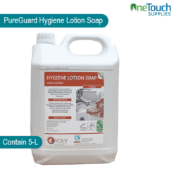 PureGuard Hygiene Lotion Soap Hand Cleanser, 5 Litre, designed for effective hand hygiene with a gentle lotion formula.