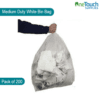 Medium Duty White Bin Bags – Durable and Lightweight Waste Disposal Bags