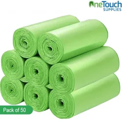 Compostable food waste bags 50 pack for kitchen caddy