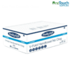 Box of BulkySoft Classic V-Fold Hand Towels (Code: 84490). Icons show a pack of 3,000 sheets (200x15), 2-ply cellulose material, and sheet dimensions of 24x21cm.