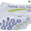 Case of 32 Packs of Premium Dry Patient Wipes