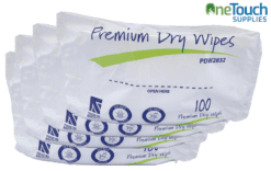 Case of 32 Packs of Premium Dry Patient Wipes