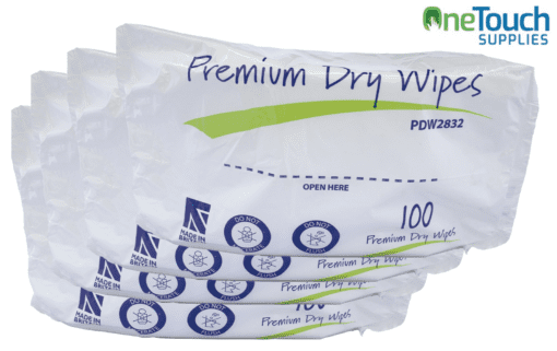 Case of 32 Packs of Premium Dry Patient Wipes