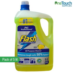 Flash Professional All-Purpose Cleaner 5L Lemon Scent Bottle