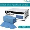 C Fold 1-Ply Blue Paper Towels 2400 Sheets