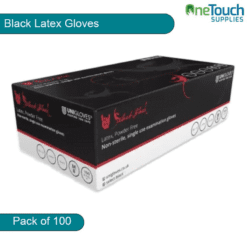 Black Latex Gloves - Sleek and Reliable Hand Protection