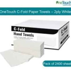 C Fold 2-Ply White Paper Towels 2400 Sheets