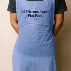 Disposable 14 Microns Blue Aprons Flat Pack Box of 1000