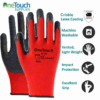 OneTouch Red Latex Coated Work Gloves (Pack of 12)